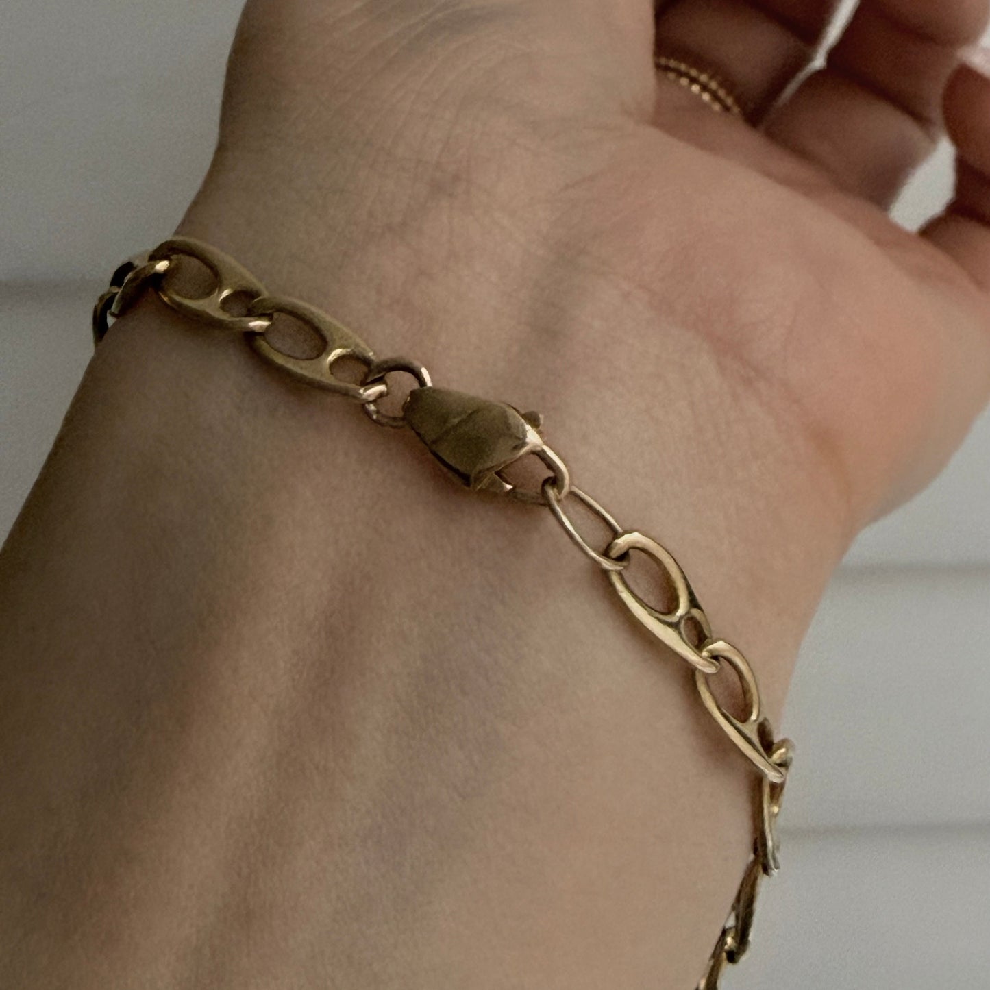 Vintage 18k Solid Mariner Bracelet