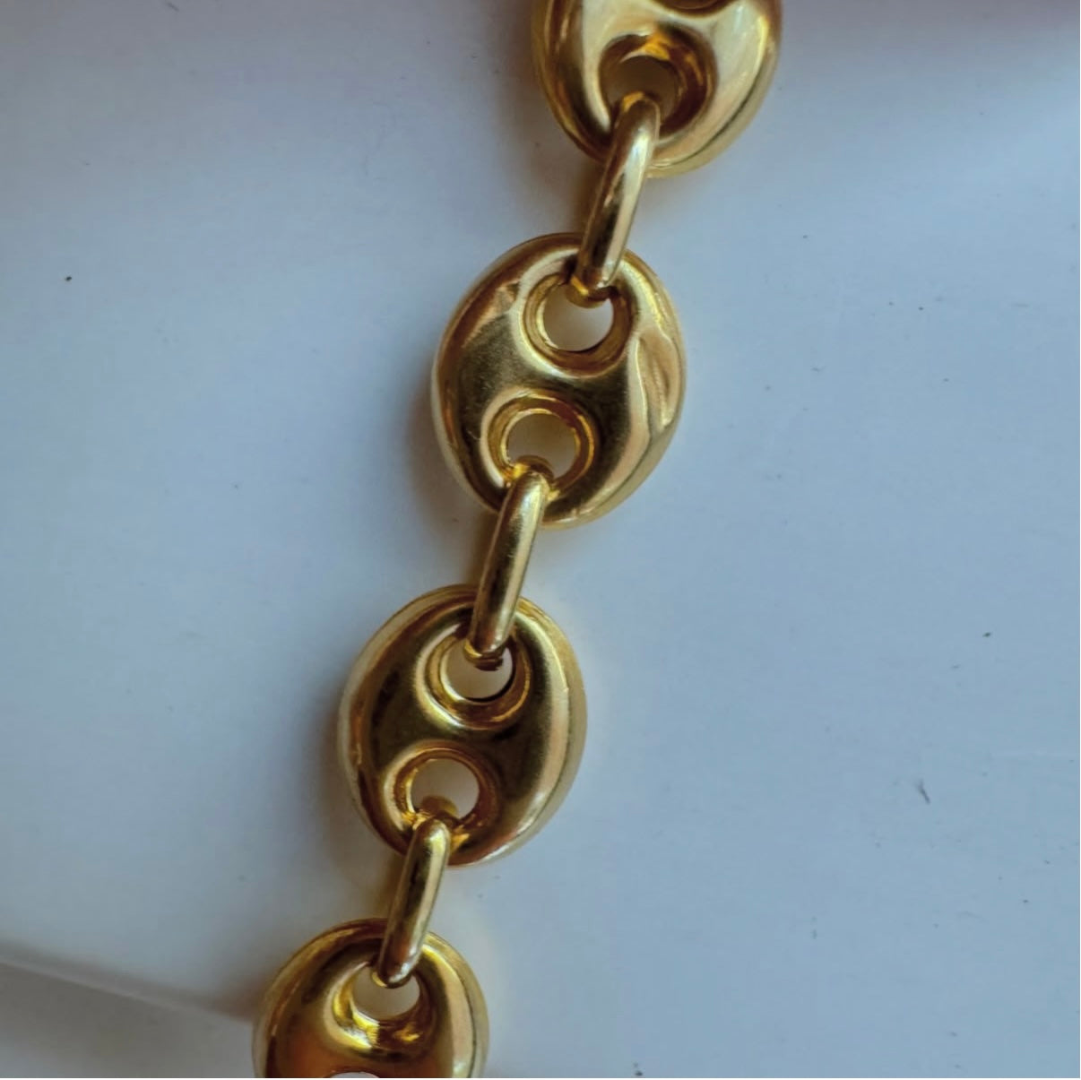 Vintage Italian 14k UnoAErre Puffy Mariner Chain