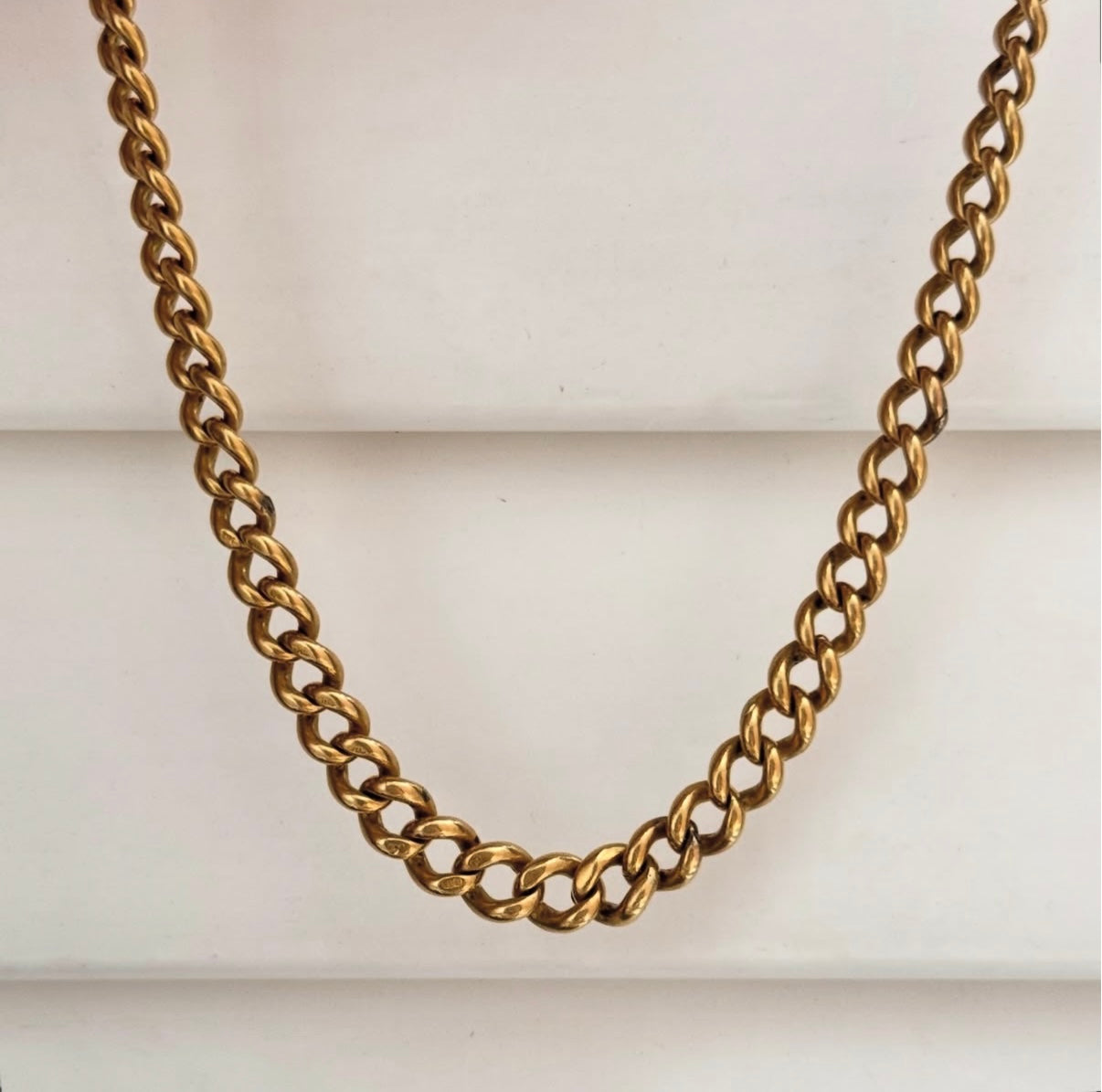 Antique 18k Solid Graduated Albert Chain