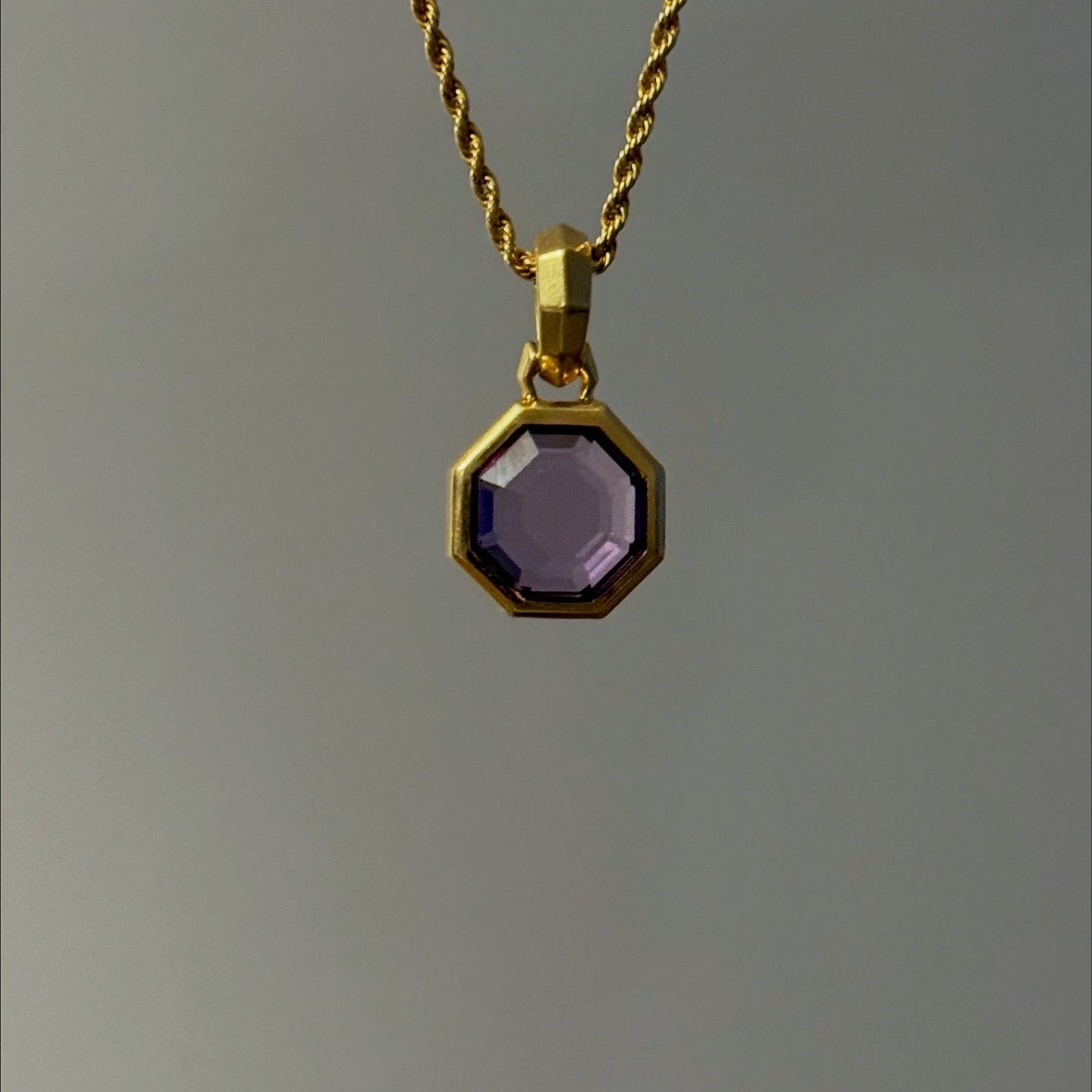 David Yurman Octagon Amethyst Amulet