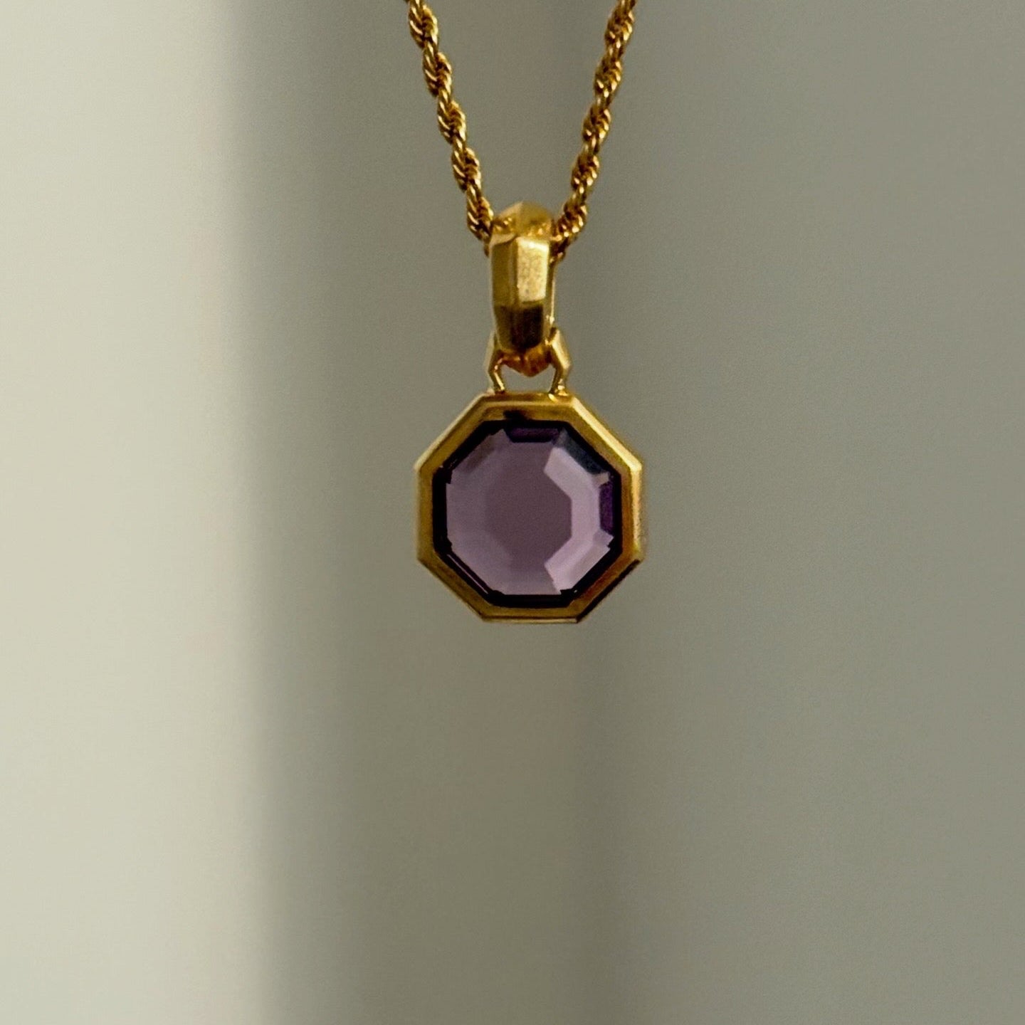 David Yurman Octagon Amethyst Amulet