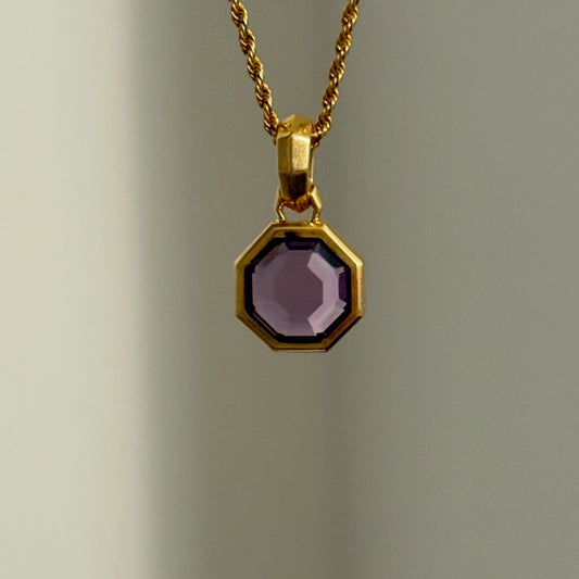 David Yurman Octagon Amethyst Amulet