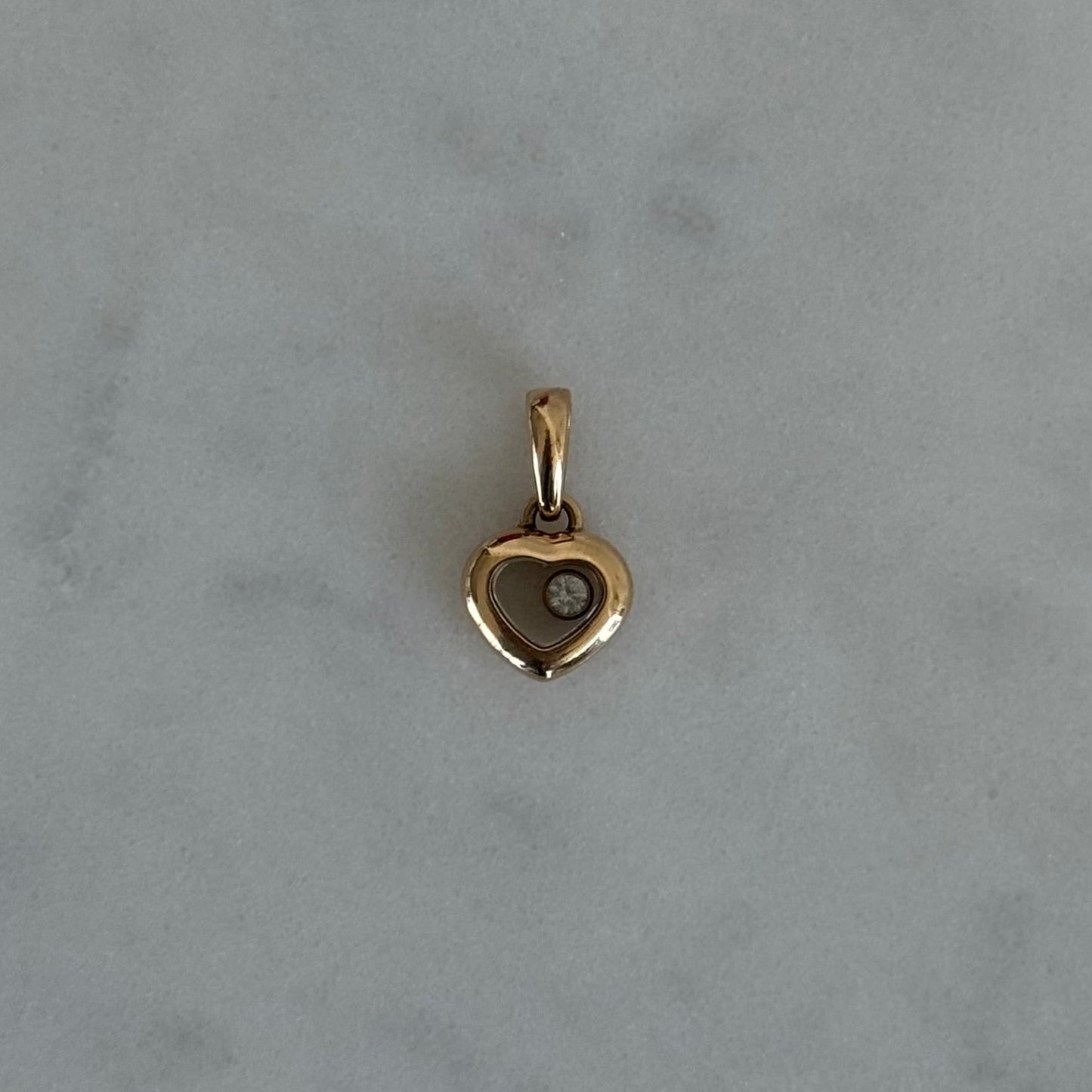 Vintage 18k Chopard Diamond Heart Charm