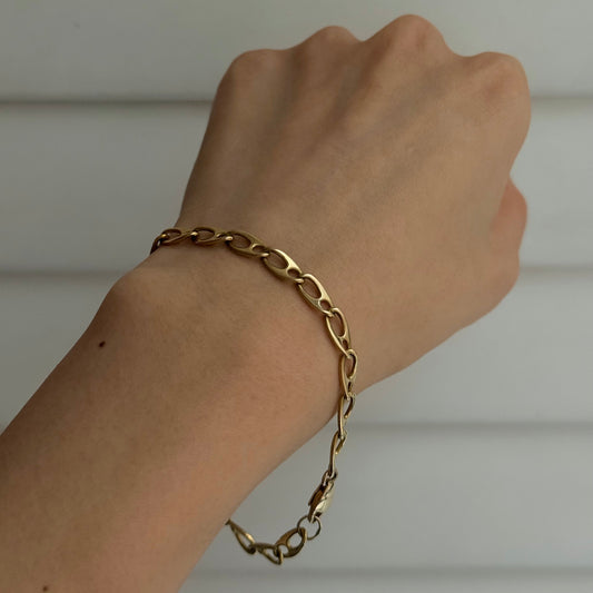 Vintage 18k Solid Mariner Bracelet