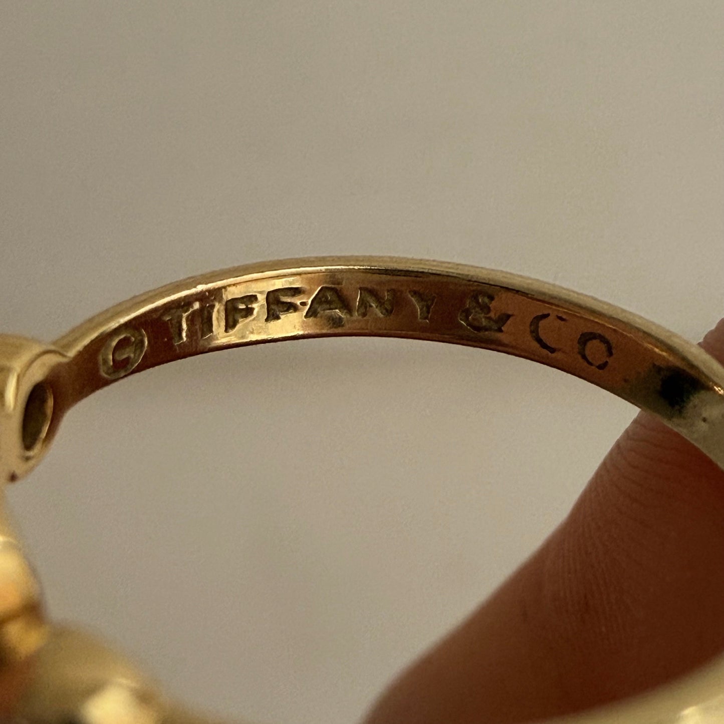 Vintage Tiffany & Co. 18k Elsa Peretti Diamond Heart Ring