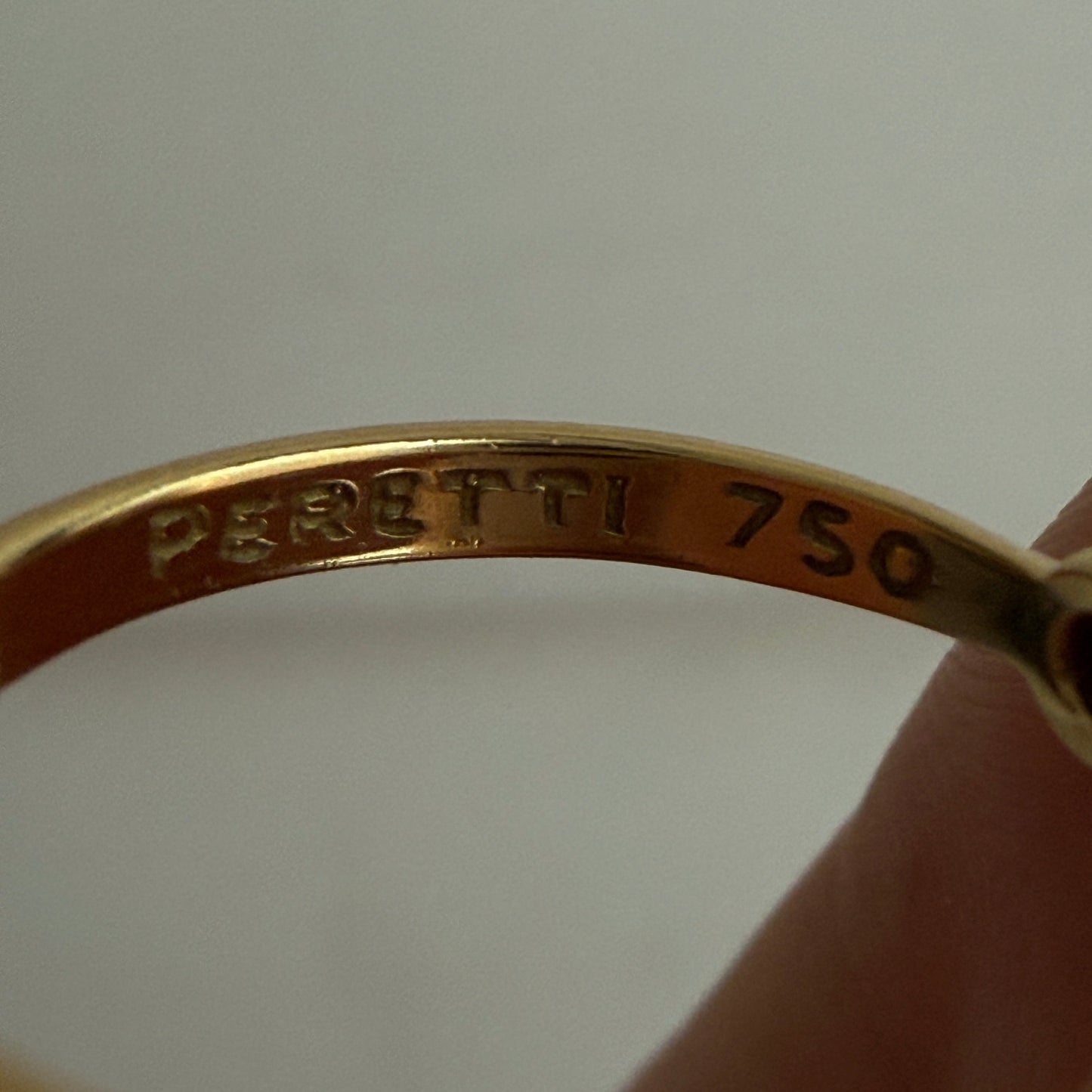Vintage Tiffany & Co. 18k Elsa Peretti Diamond Heart Ring