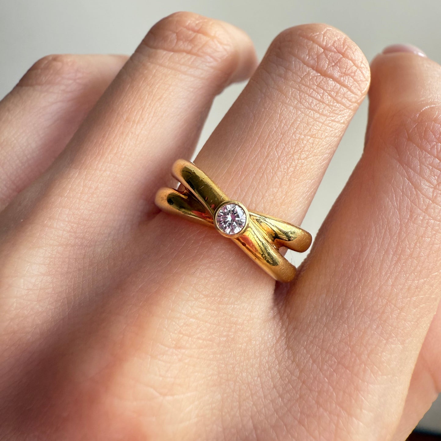 Vintage Tiffany & Co. 18k Paloma Picasso Diamond Ring