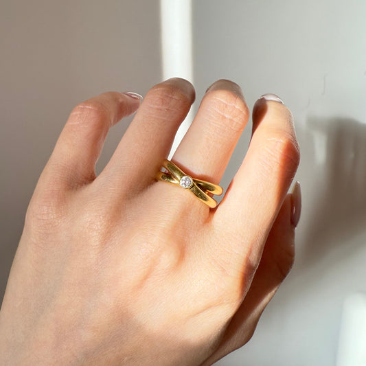 Vintage Tiffany & Co. 18k Paloma Picasso Diamond Ring