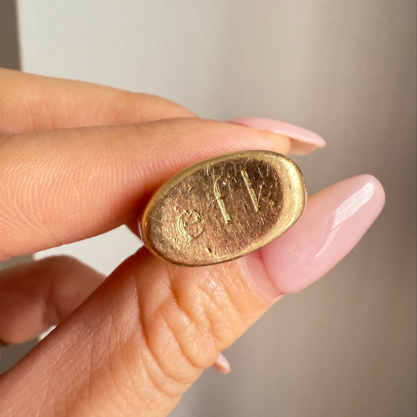 Vintage 14k Solid Signet Ring