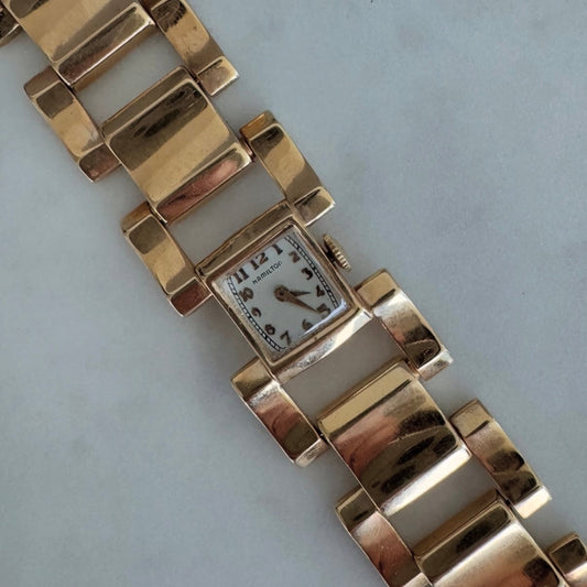 Retro 14k Hamilton Manual Winding Watch