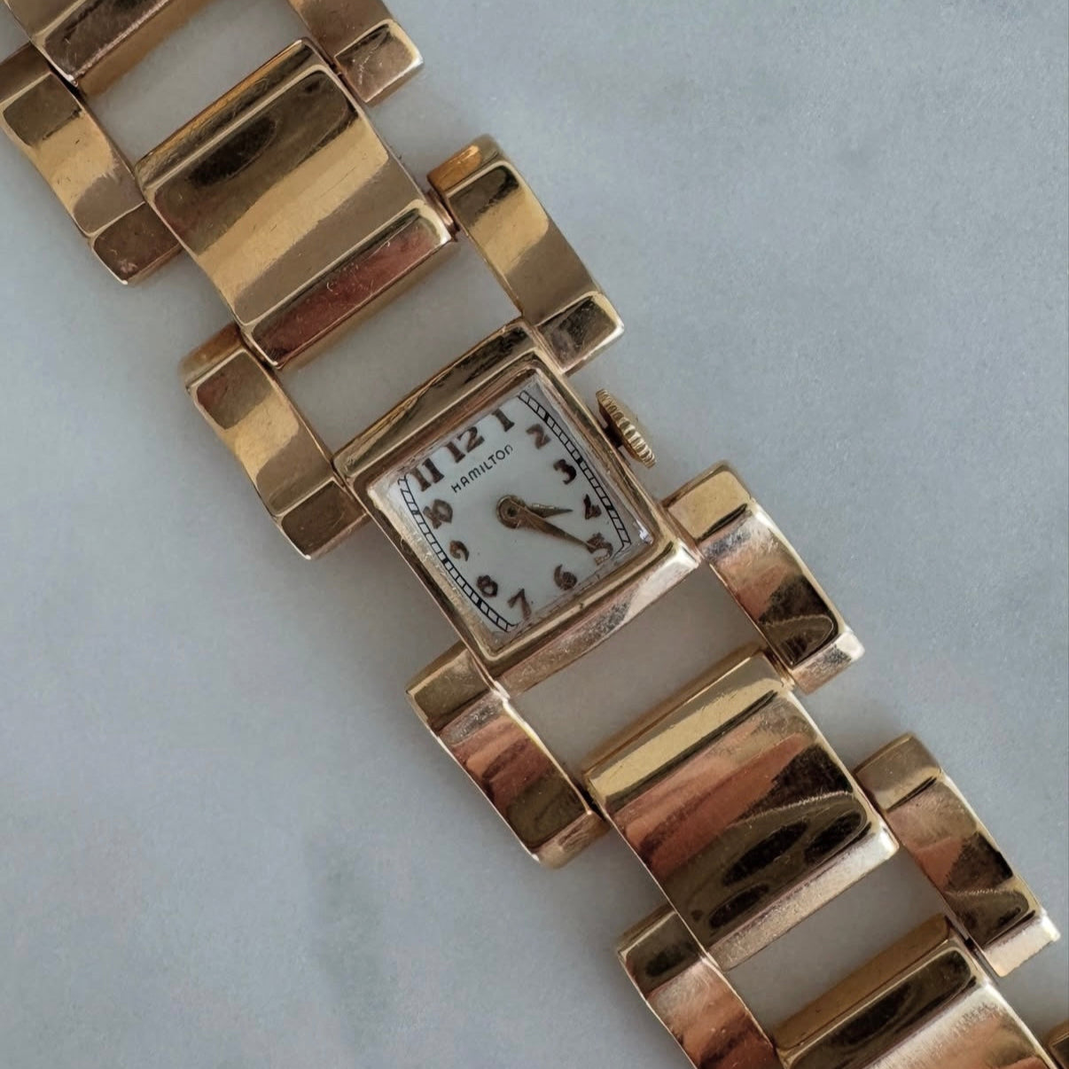 Retro 14k Hamilton Manual Winding Watch