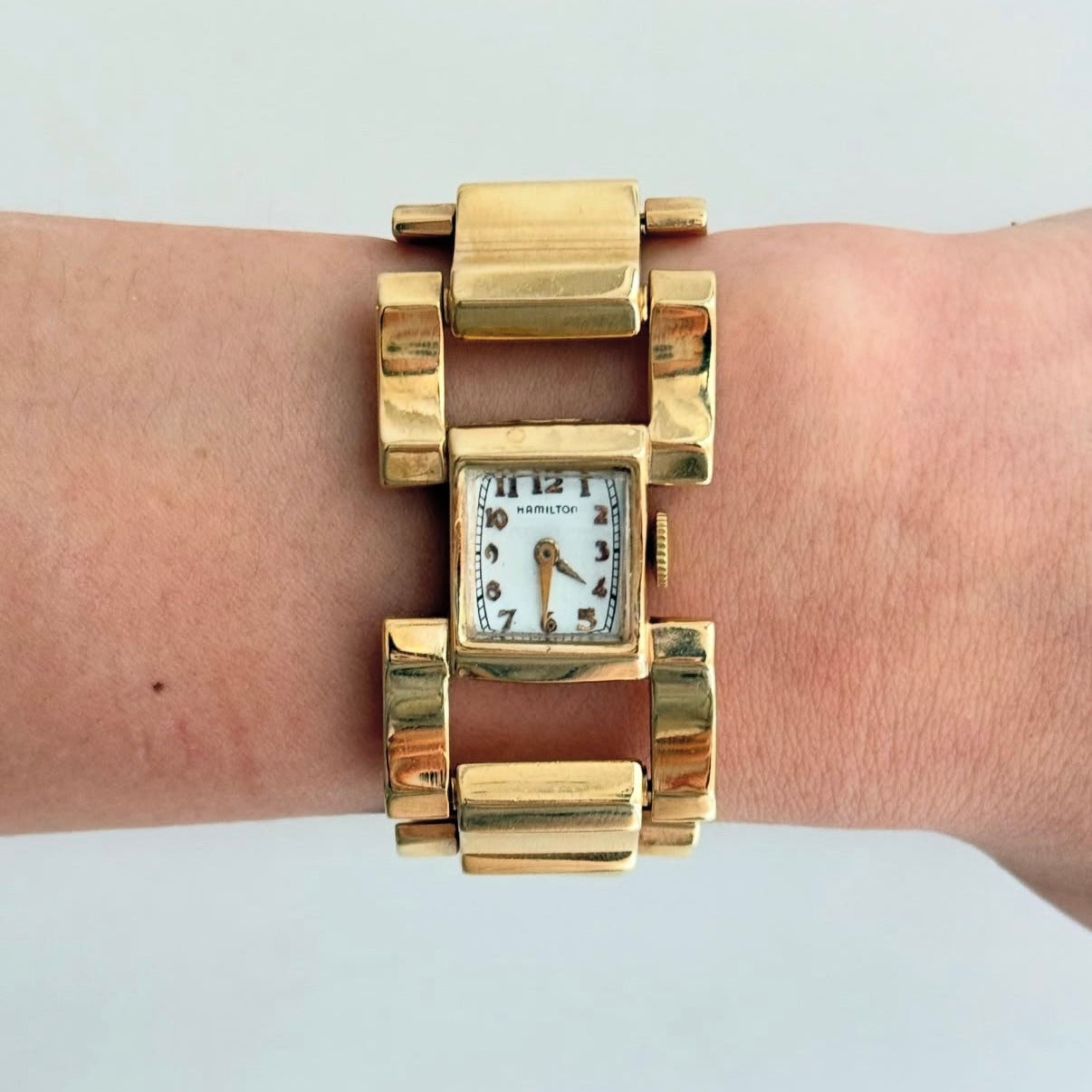 Retro 14k Hamilton Manual Winding Watch