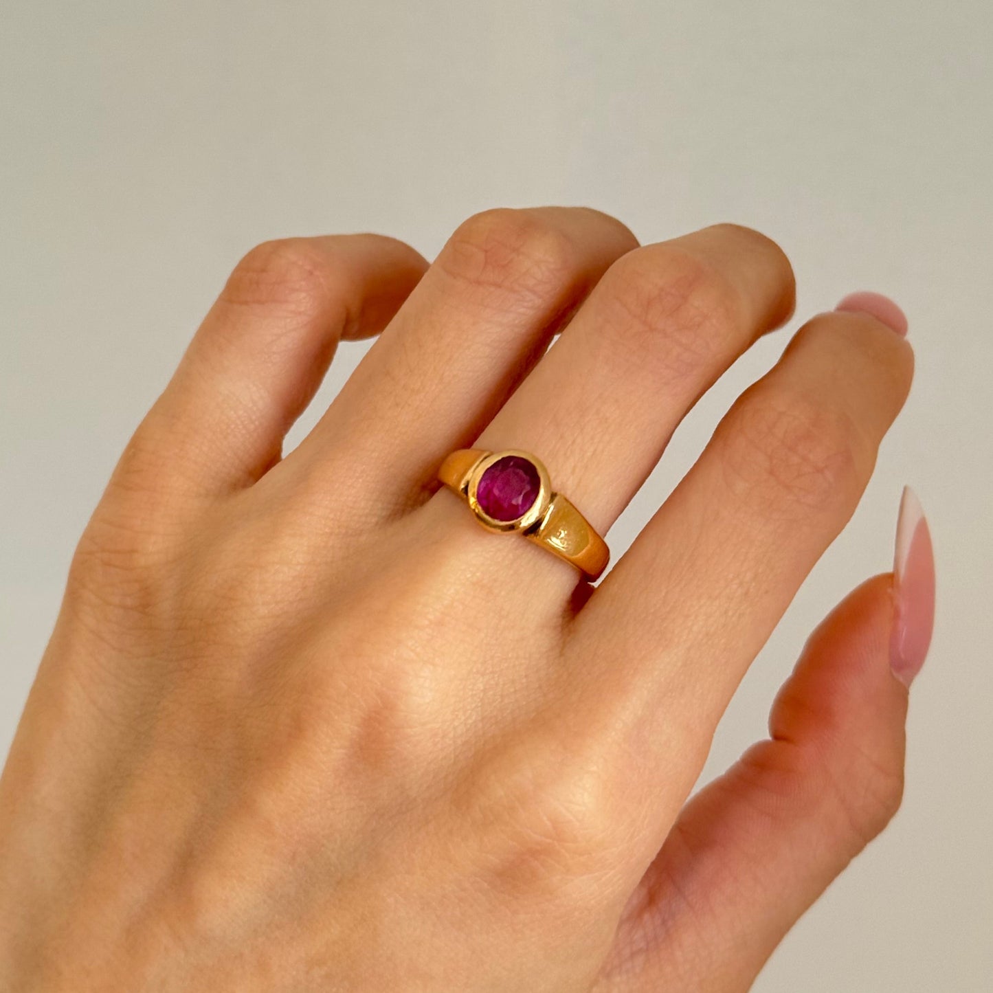 Vintage 22k Ruby Ring