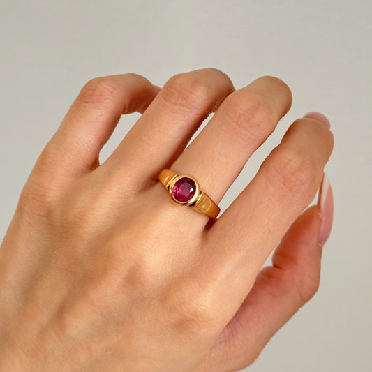 Vintage 22k Ruby Ring