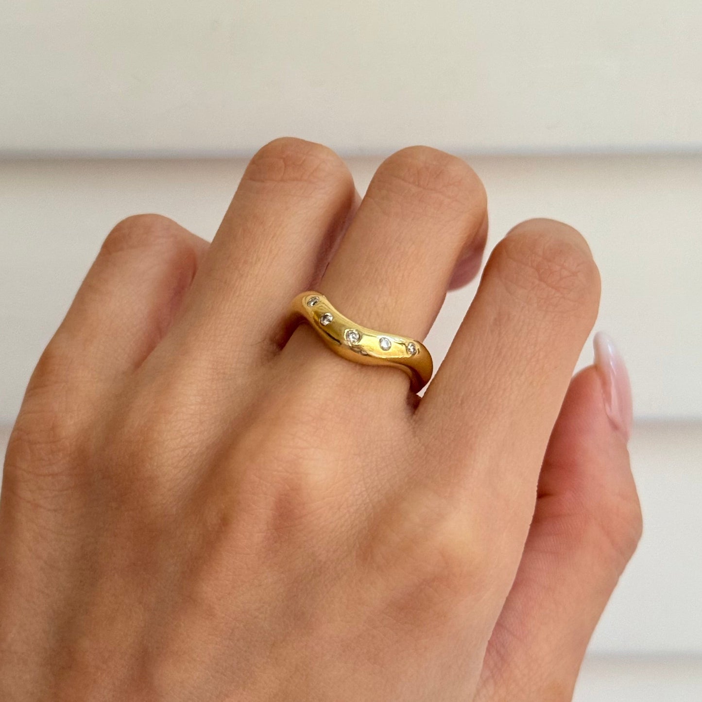 Vintage 14k Diamond Band