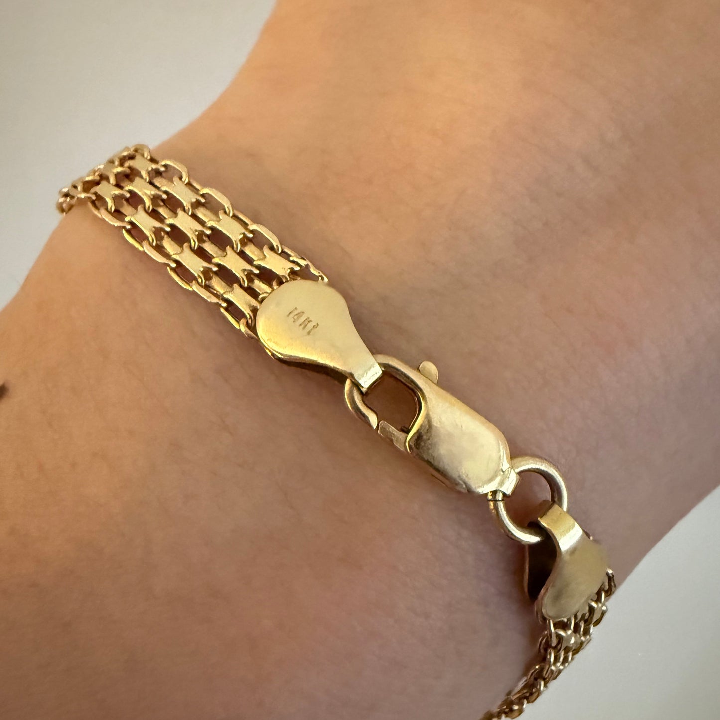 Vintage Italian 14k Bismarck Bracelet