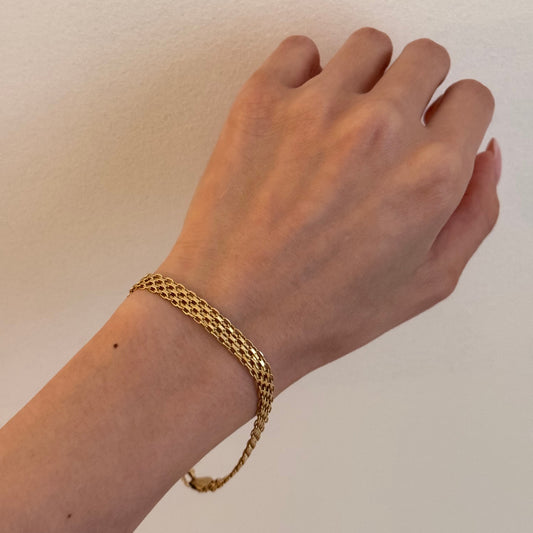 Vintage Italian 14k Bismarck Bracelet