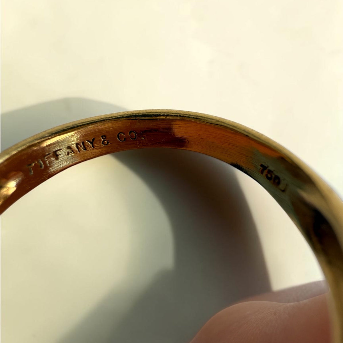 Vintage Tiffany & Co. 18k Diamond Heart Ring